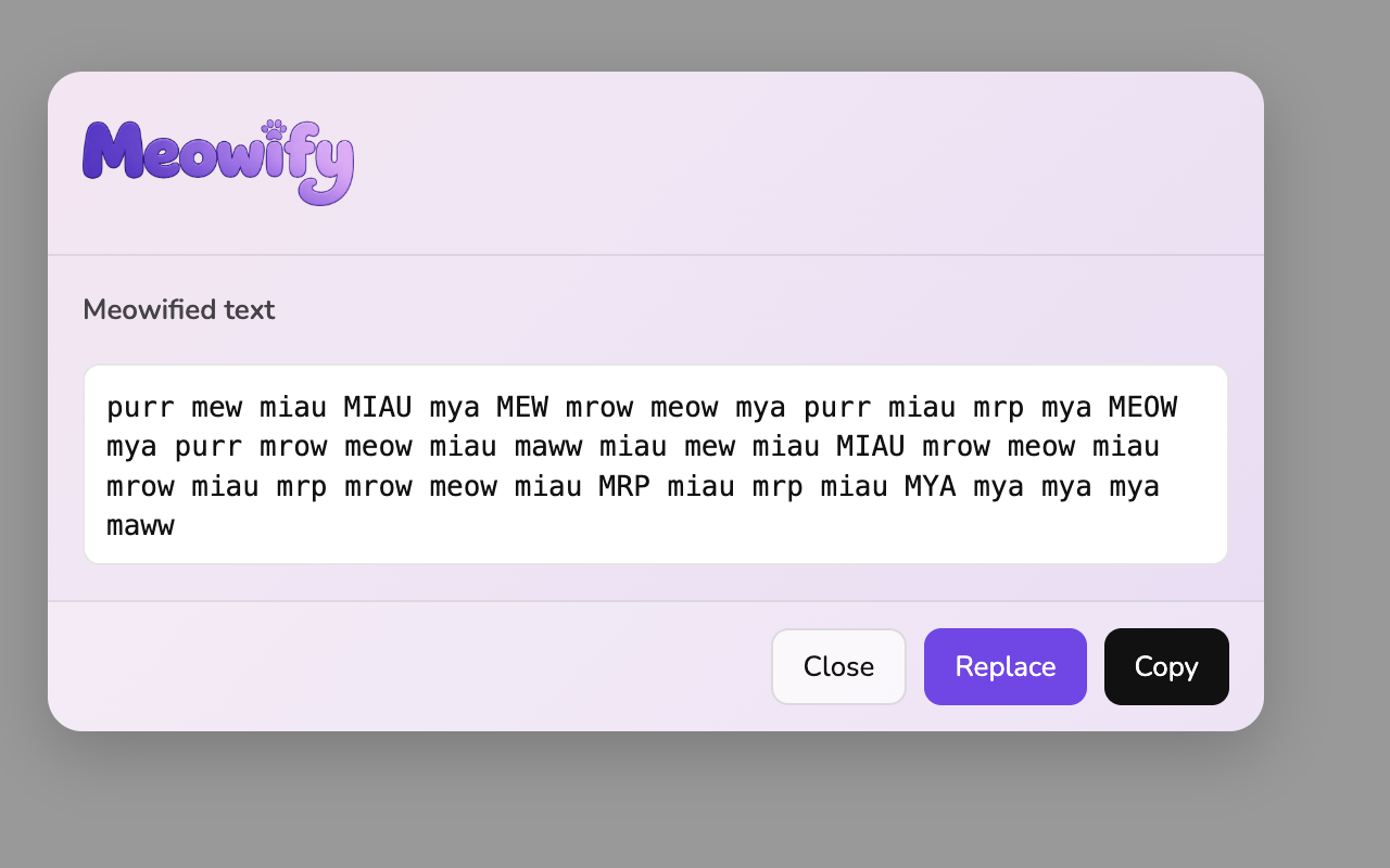 Meowify screenshot 2